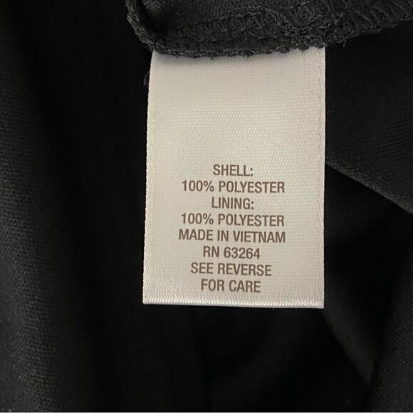 Vintage Black Tiered Chiffon Midi Dress 8 Flowy Cocktail Chic Feminine Ethereal - Picture 6 of 12